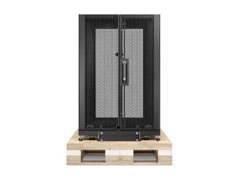 APC NetShelter SX - Stojak szafa - czarny - 18U - 19" - Zgodność z TAA - dla P/N: SURT48RMXLBP