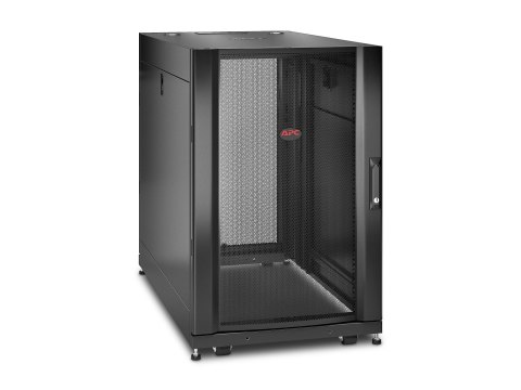 APC NetShelter SX - Stojak szafa - czarny - 18U - 19" - Zgodność z TAA - dla P/N: SMTL1500RM3UC, SMTL1500RMI3UC, SRT2200RMXLAUS,