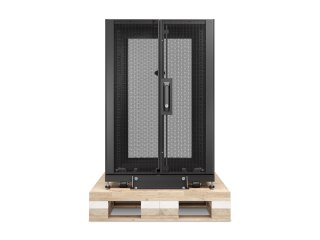 APC NetShelter SX - Stojak szafa - czarny - 18U - 19" - Zgodność z TAA - dla P/N: SURT48RMXLBP