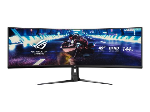 ASUS ROG Strix XG49VQ - Monitor LED - gaming - zaokrąglony - 49" - 3840 x 1080 DFHD @ 144 Hz - VA - 450 cd/m² - 3000:1 - Display