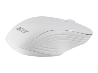 Acer - Mysz - optyczna - 6 przyciski - bezprzewodowa - 2.4 GHz - odbiornik bezprzewodowy USB - biel księżycowa - dla Aspire 3; A