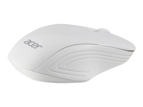 Acer - Mysz - optyczna - 6 przyciski - bezprzewodowa - 2.4 GHz - odbiornik bezprzewodowy USB - biel księżycowa - dla Aspire 3; A