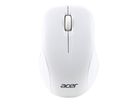 Acer - Mysz - optyczna - 6 przyciski - bezprzewodowa - 2.4 GHz - odbiornik bezprzewodowy USB - biel księżycowa - dla Aspire 3; A