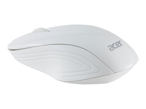 Acer - Mysz - optyczna - 6 przyciski - bezprzewodowa - 2.4 GHz - odbiornik bezprzewodowy USB - biel księżycowa - dla Aspire 3; A