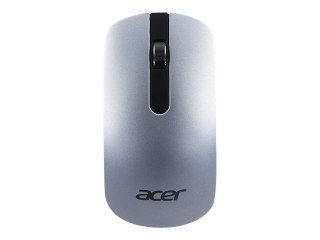 Acer Wireless Mouse (AMR820) - Mysz - optyczna - bezprzewodowa - odbiornik bezprzewodowy USB - srebrny - do sprzedaży detaliczne