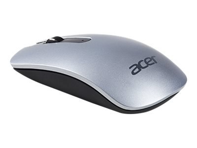 Acer Wireless Mouse (AMR820) - Mysz - optyczna - bezprzewodowa - odbiornik bezprzewodowy USB - srebrny - do sprzedaży detaliczne