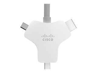 Cisco Multi-head - Kabel wideo / audio / danych - HDMI męski do HDMI, Mini DisplayPort, USB-C męski - 9 m - dla Webex Room Kit M