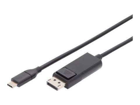 DIGITUS - Kabel portu wyświetlacza - USB-C (M) do DisplayPort 20-pin (M) - 2 m - obsługa 4K - czarny
