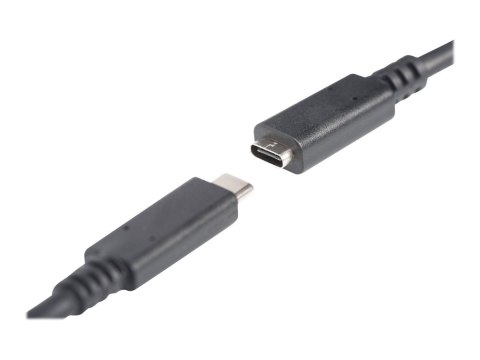 DIGITUS - Przedłużacz kabla USB - USB-C (M) do USB-C (F) - 20 V - 3 A - 2 m - obsługa 4K - czarny