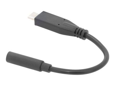 DIGITUS - Przejściówka z USB na złącze słuchawkowe - USB-C męski do mini-phone stereo 3.5 mm żeński - 20 cm - czarny