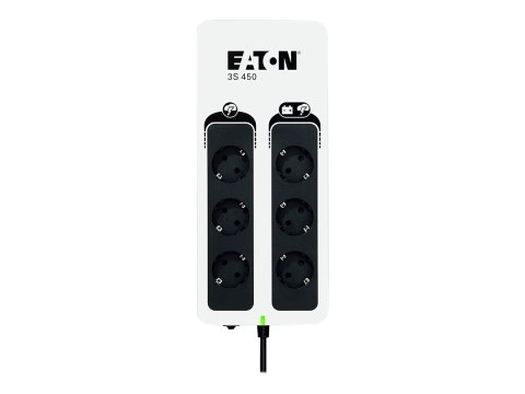 Eaton 3S 450 - UPS - AC 220-240 V - 270 wat - 450 VA - 1 faza - złącza wyjściowe: 6