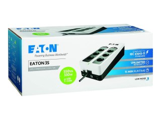 Eaton 3S 550 - UPS - AC 220-240 V - 330 wat - 550 VA - 1 faza - USB - złącza wyjściowe: 6