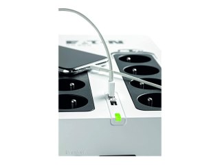 Eaton 3S 700 - UPS - AC 220-240 V - 420 wat - 700 VA - 1 faza - USB - złącza wyjściowe: 8