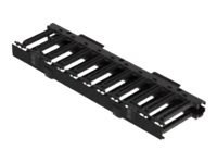 Eaton High Density Horizontal - Zestaw do zarządzania przewodami - czarny - 1U - 19"
