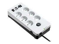 Eaton Protection Box - Zabezpieczenie przed przepięciem - AC 220-250 V - 2500 wat - złącza wyjściowe: 6 - biały