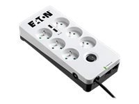 Eaton Protection Box - Zabezpieczenie przed przepięciem - AC 220-250 V - 2500 wat - złącza wyjściowe: 6 - biały