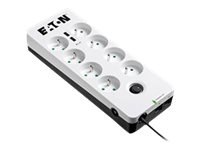 Eaton Protection Box - Zabezpieczenie przed przepięciem - AC 220-250 V - 2500 wat - złącza wyjściowe: 8 - biały