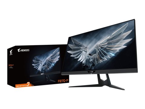Gigabyte AORUS FI27Q-P - Monitor LED - 27" - 2560 x 1440 @ 165 Hz - IPS - 350 cd/m² - 1000:1 - 1 ms - 2xHDMI, DisplayPort