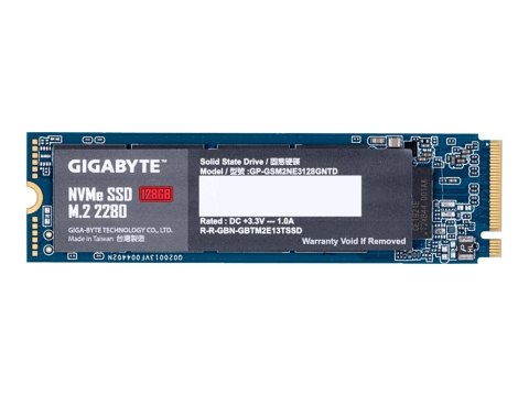 Gigabyte - SSD - 128 GB - wewnętrzny - M.2 2280 - PCIe 3.0 x4 (NVMe)
