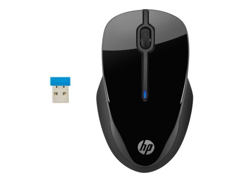HP 250 - Mysz - 3 przyciski - bezprzewodowa - 2.4 GHz - odbiornik bezprzewodowy USB - czarny - dla Pavilion 24, 27, 32, 590, 595