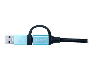 I-Tec - Kabel USB - USB, USB-C (M) do USB-C (M) - USB 3.1 Gen 2 - 1 m - obsługa 4K, obsługa Zasilania