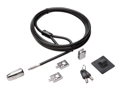 Kensington Desktop and Peripherals Locking Kit 2.0 - Supervisor Keyed - Zestaw do zabezpieczania systemu - 2.44 m