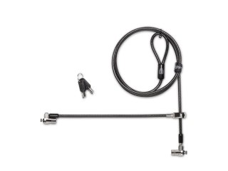 Kensington MicroSaver 2.0 Keyed Twin Laptop Lock - Master Keyed - Linka blokady - 2.44 m - Zgodność z TAA