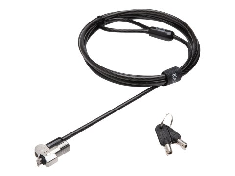 Kensington NanoSaver Keyed Laptop Lock - Master Keyed - Linka blokady - srebrny - 1.8 m