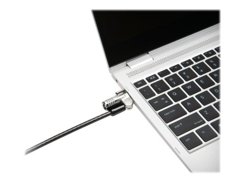 Kensington NanoSaver Keyed Laptop Lock - Master Keyed - Linka blokady - srebrny - 1.8 m