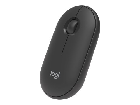 Logitech Pebble M350 - Mysz - optyczna - 3 przyciski - bezprzewodowa - 2.4 GHz, Bluetooth - odbiornik bezprzewodowy USB - grafit