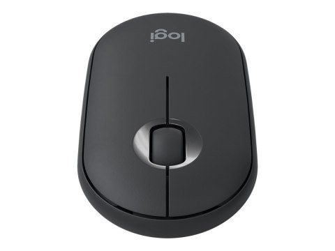 Logitech Pebble M350 - Mysz - optyczna - 3 przyciski - bezprzewodowa - 2.4 GHz, Bluetooth - odbiornik bezprzewodowy USB - grafit