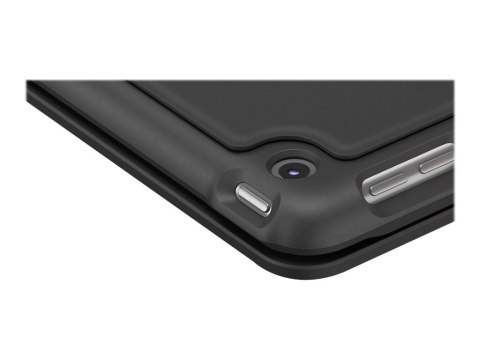 Logitech Slim Folio - Etui na klawiaturę - bezprzewodowa - Bluetooth - QWERTY - Wielka Brytania - grafitowy - dla Apple 10.2-inc