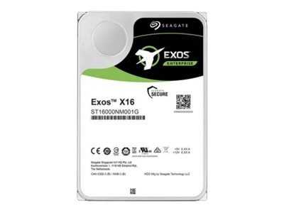Seagate Exos X16 ST14000NM001G - Dysk twardy - 14 TB - wewnętrzny - SATA 6Gb/s - 7200 obr/min - bufor: 256 MB