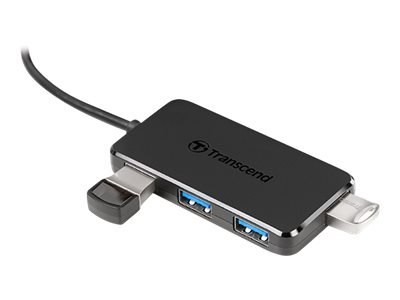 Transcend HUB2C - Koncentrator - 4 x USB 3.1 Gen 1 - stacjonarny