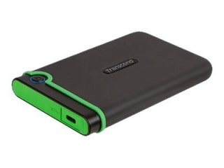 Transcend StoreJet 25M3C - Dysk twardy - 2 TB - zewnętrzny (przenośne) - 2,5" - USB 3.1 Gen 1 - żelazowo-szary