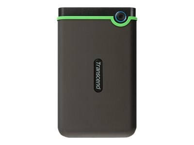 Transcend StoreJet 25M3C - Dysk twardy - 2 TB - zewnętrzny (przenośne) - 2,5" - USB 3.1 Gen 1 - żelazowo-szary