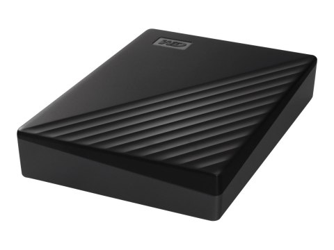 WD My Passport WDBPKJ0050BBK - Dysk twardy - zaszyfrowany - 5 TB - zewnętrzny (przenośne) - USB 3.2 Gen 1 - 256 bitów AES - czar