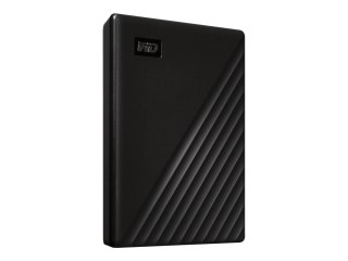 WD My Passport WDBYVG0010BBK - Dysk twardy - zaszyfrowany - 1 TB - zewnętrzny (przenośne) - USB 3.2 Gen 1 - 256 bitów AES - czar
