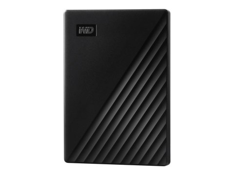 WD My Passport WDBYVG0010BBK - Dysk twardy - zaszyfrowany - 1 TB - zewnętrzny (przenośne) - USB 3.2 Gen 1 - 256 bitów AES - czar