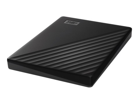 WD My Passport WDBYVG0010BBK - Dysk twardy - zaszyfrowany - 1 TB - zewnętrzny (przenośne) - USB 3.2 Gen 1 - 256 bitów AES - czar