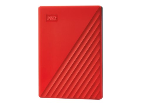 WD My Passport WDBYVG0020BRD - Dysk twardy - zaszyfrowany - 2 TB - zewnętrzny (przenośne) - USB 3.2 Gen 1 - 256 bitów AES - czer