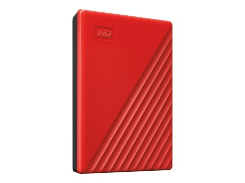 WD My Passport WDBYVG0020BRD - Dysk twardy - zaszyfrowany - 2 TB - zewnętrzny (przenośne) - USB 3.2 Gen 1 - 256 bitów AES - czer