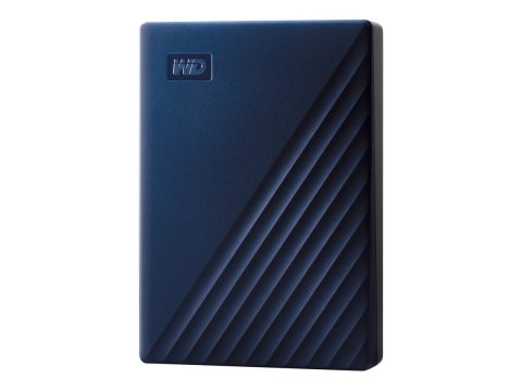 WD My Passport for Mac WDBA2F0050BBL - Dysk twardy - zaszyfrowany - 5 TB - zewnętrzny (przenośne) - USB 3.2 Gen 1 - 256 bitów AE