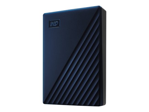 WD My Passport for Mac WDBA2F0050BBL - Dysk twardy - zaszyfrowany - 5 TB - zewnętrzny (przenośne) - USB 3.2 Gen 1 - 256 bitów AE
