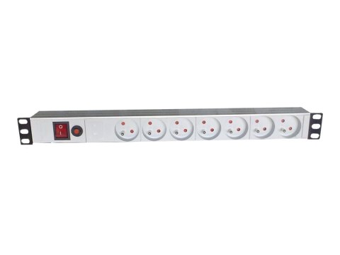 ASSMANN A-19-STRIP-5-IMP - Linka dystrybucji zasilania (montowany w stojaku) - AC 230 V - 3680 wat - złącza wyjściowe: 7 - 1U - 
