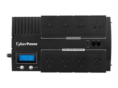 CyberPower BRICs LCD Series BR700ELCD - UPS - AC 220/230/240 V - 420 wat - 700 VA - USB - złącza wyjściowe: 8 - Francja