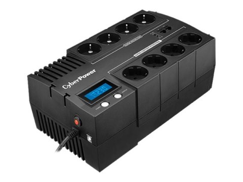 CyberPower BRICs LCD Series BR700ELCD - UPS - AC 220/230/240 V - 420 wat - 700 VA - USB - złącza wyjściowe: 8 - Francja