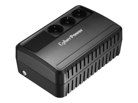 CyberPower Backup Utility Series BU650E-FR - UPS - AC 230 V - 360 wat - 650 VA - 1 faza - złącza wyjściowe: 3 - Francja - czarny