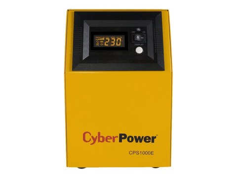 CyberPower CPS1000E - UPS - AC 220/230/240 V - 700 wat - 1000 VA - bez baterii - złącza wyjściowe: 2 - żółty