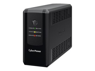CyberPower UT Series UT650EG-FR - UPS - AC 230 V - 360 wat - 650 VA - 1 faza - złącza wyjściowe: 3 - Francja - czarny